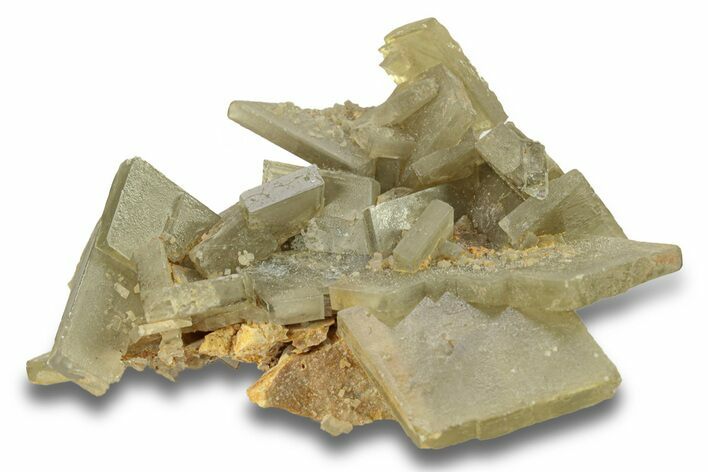 Gray-Green Tabular Barite With Phantoms- Peru #277221